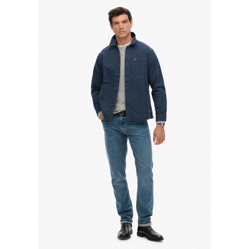 Superdry Merchant Linen-Blend Overshirt - Hemd - Herren | Hardloop