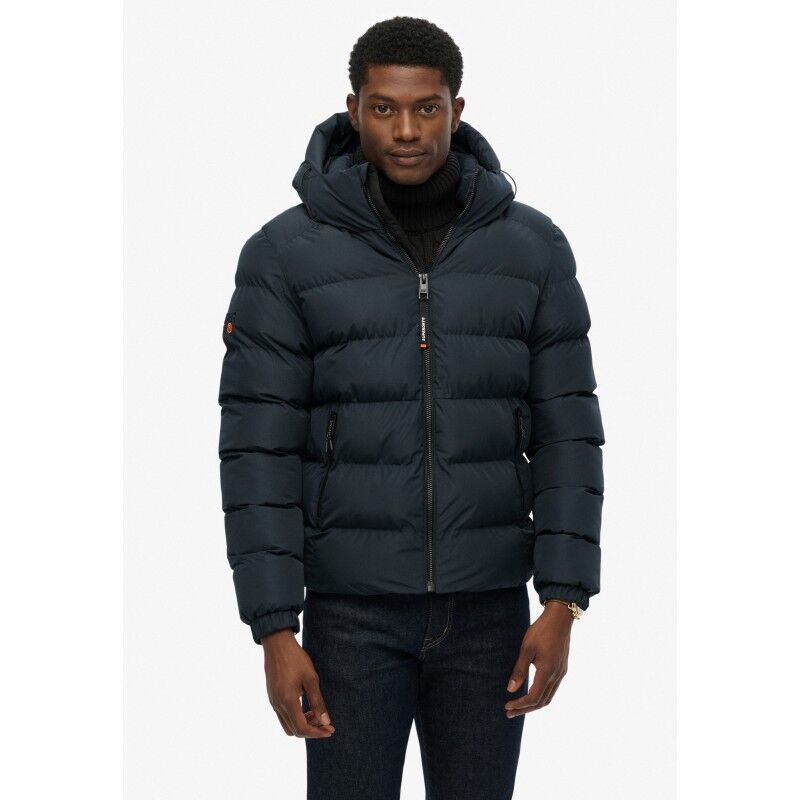 Hooded Sports Puffer Jacket - Giacca sintetica - Uomo
