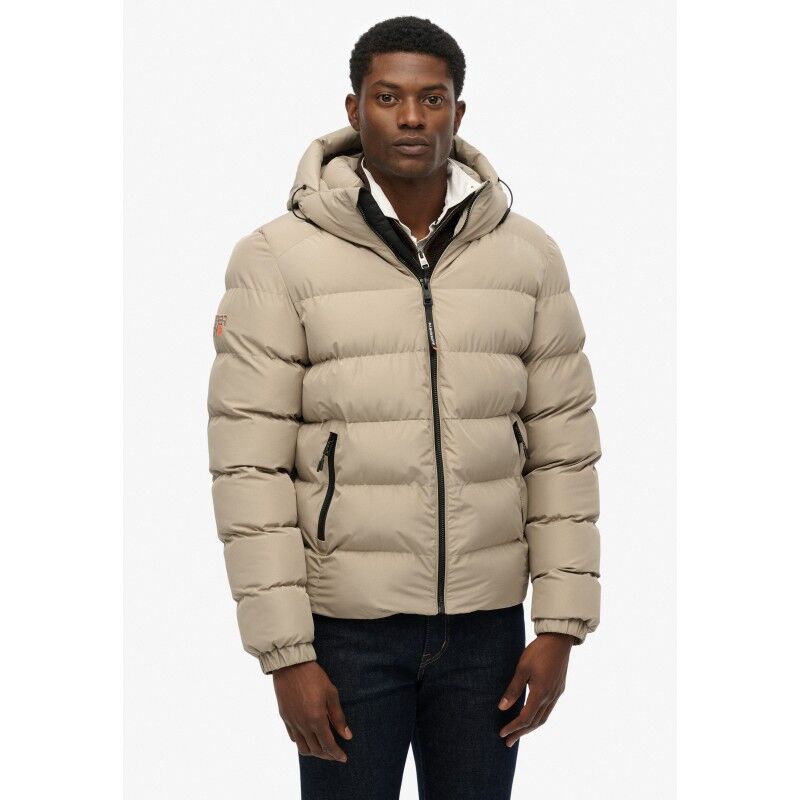 Hooded Sports Puffer Jacket - Giacca sintetica - Uomo