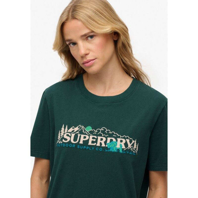 Superdry Outdoor Supply Co Relaxed Tee - T-shirt - Donna | Hardloop