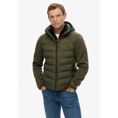 Hooded Storm Knit Hybrid Jkt - Giacca sintetica - Uomo