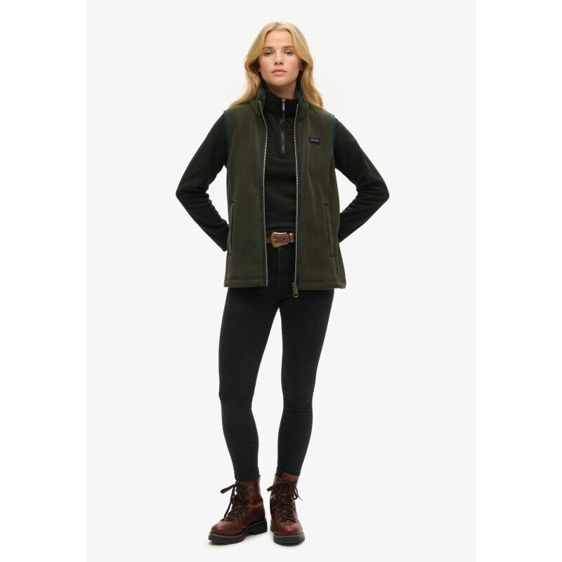 Superdry Polar Fleece Half Zip - Fleecejakke - Damer | Hardloop