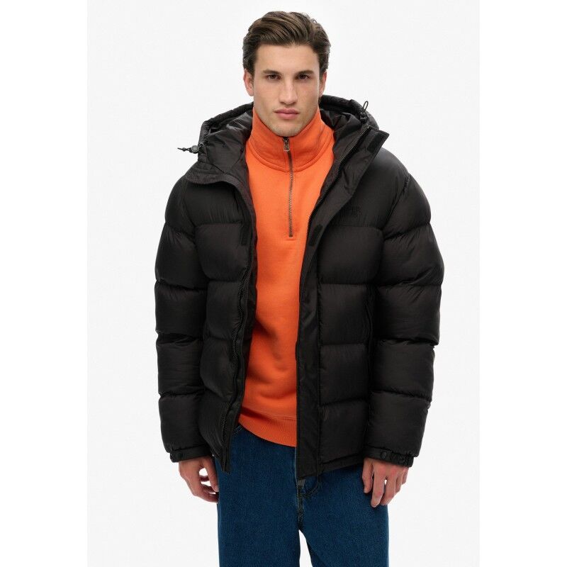 Black Puffer Jacket - Donsjack - Heren