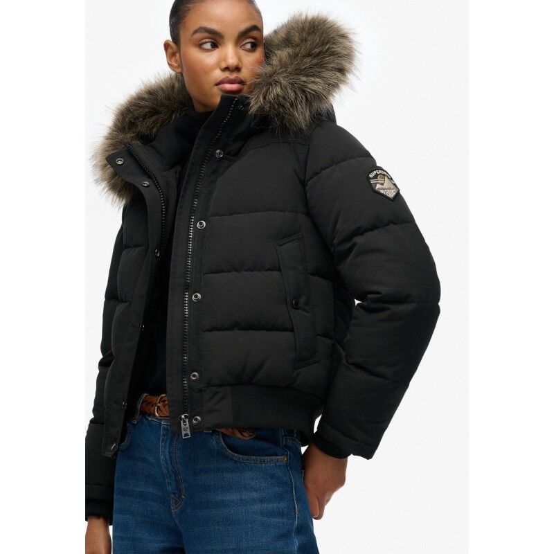 Superdry Everest Hooded Bomber Jkt - Doudoune femme | Hardloop