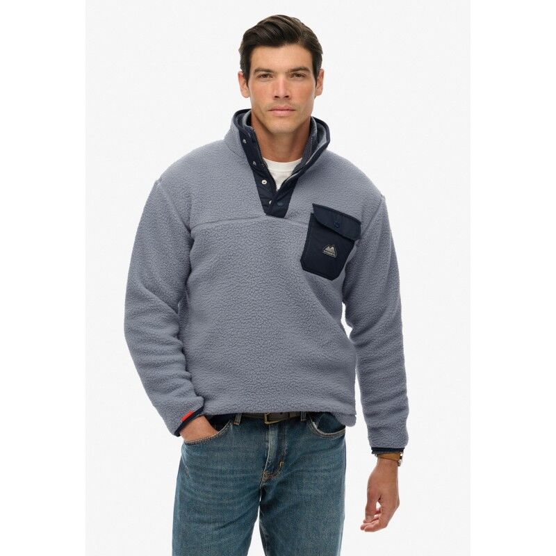 Fuji Popper Neck Fleece - Pánská fleesová mikina