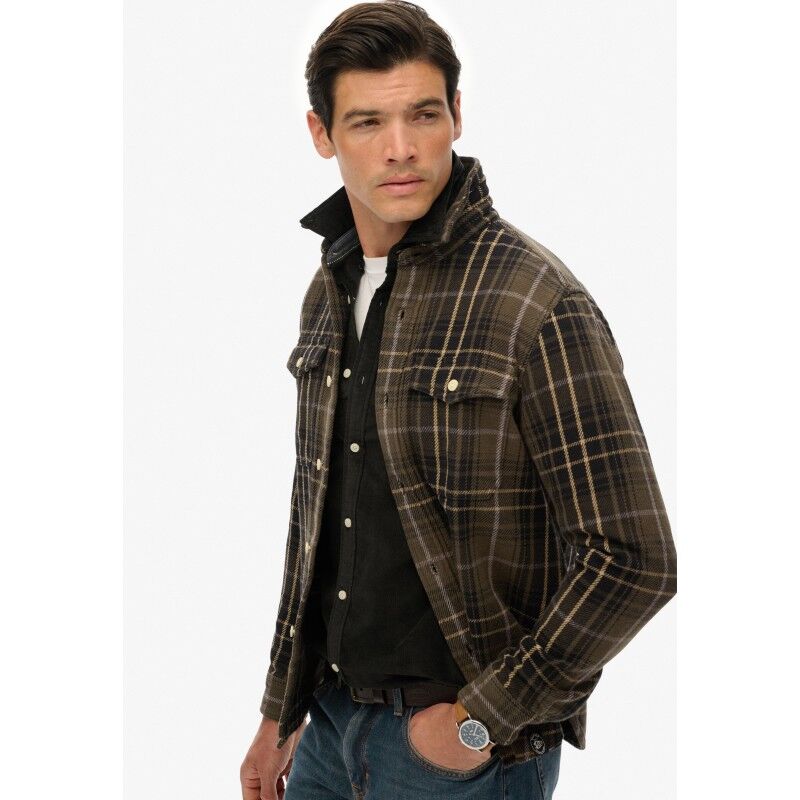 Superdry Merchant Heavy Checked Shirt - Pánská košile | Hardloop