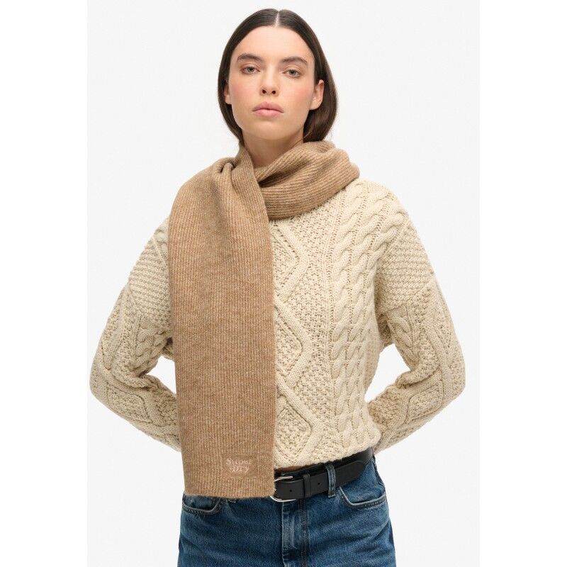 Soft Rib Knit Scarf - Cachecol mulher
