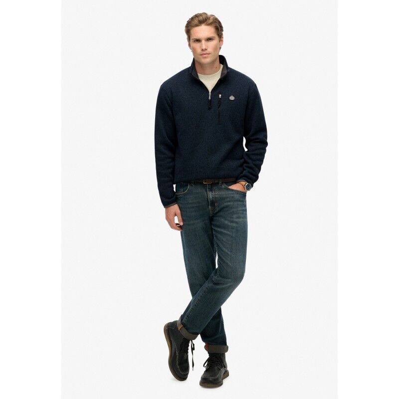 Superdry Storm Fleece Half Zip - Fleecejacke - Herren | Hardloop