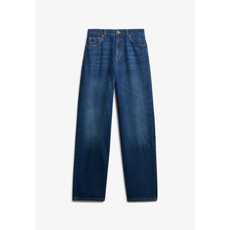 Superdry Organic Cotton High Rise Wide Leg - Byxa - Dam | Hardloop