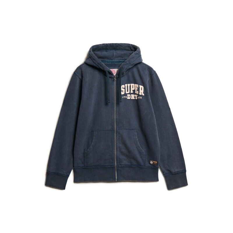 Superdry Vintage Athletic Ziphood - Munkjacka - Herr | Hardloop