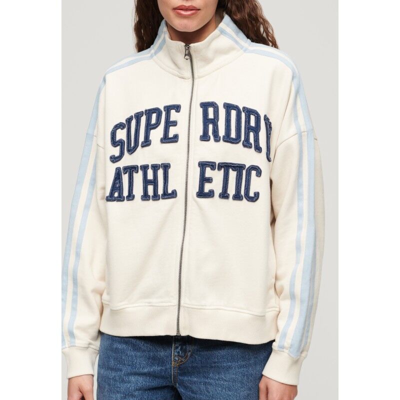 Superdry Athletic Applq Loose Zip Track - Överdragströjor - Dam | Hardloop
