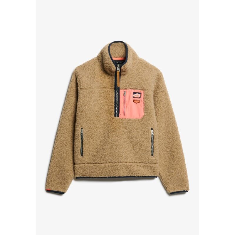 Superdry Vintage Retro Half Zip Fleece - Polaire femme | Hardloop
