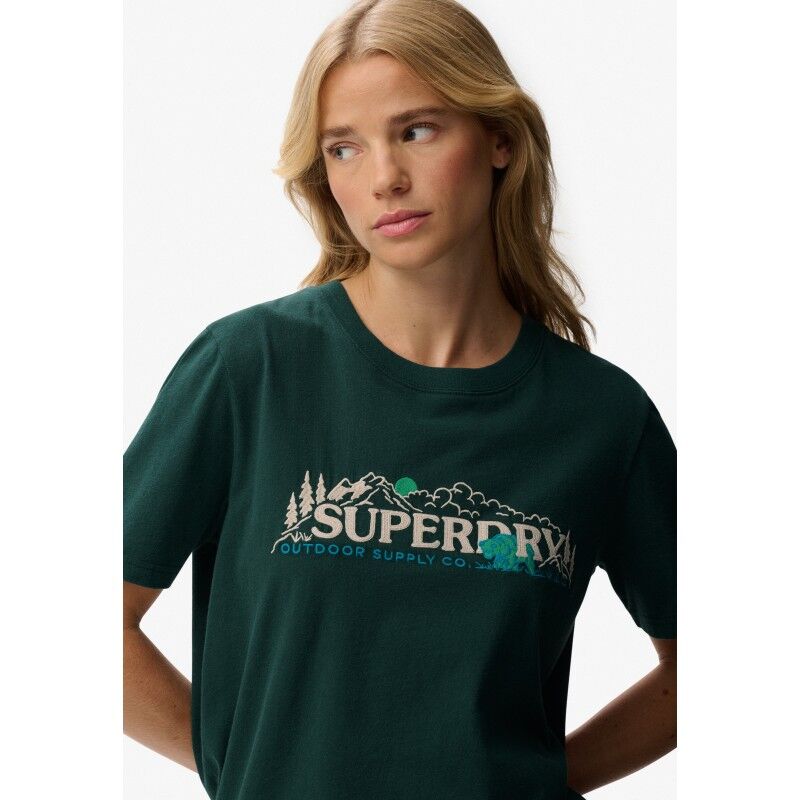 Superdry Outdoor Supply Co Relaxed Tee - Dámské triko | Hardloop