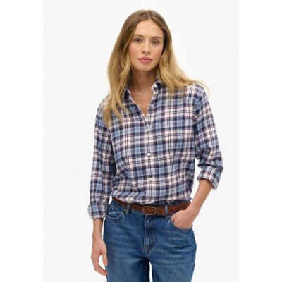 Check Flannel Boyfriend Shirt - Dámská košile