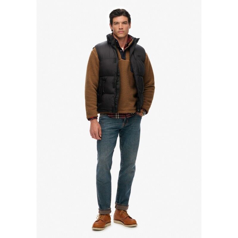 Superdry Black Puffer Gilet - Doudoune sans manches homme | Hardloop