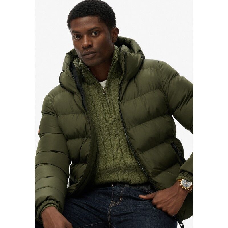 Superdry Hooded Sports Puffer Jacket - Synthetic jacket - Men's | Hardloop