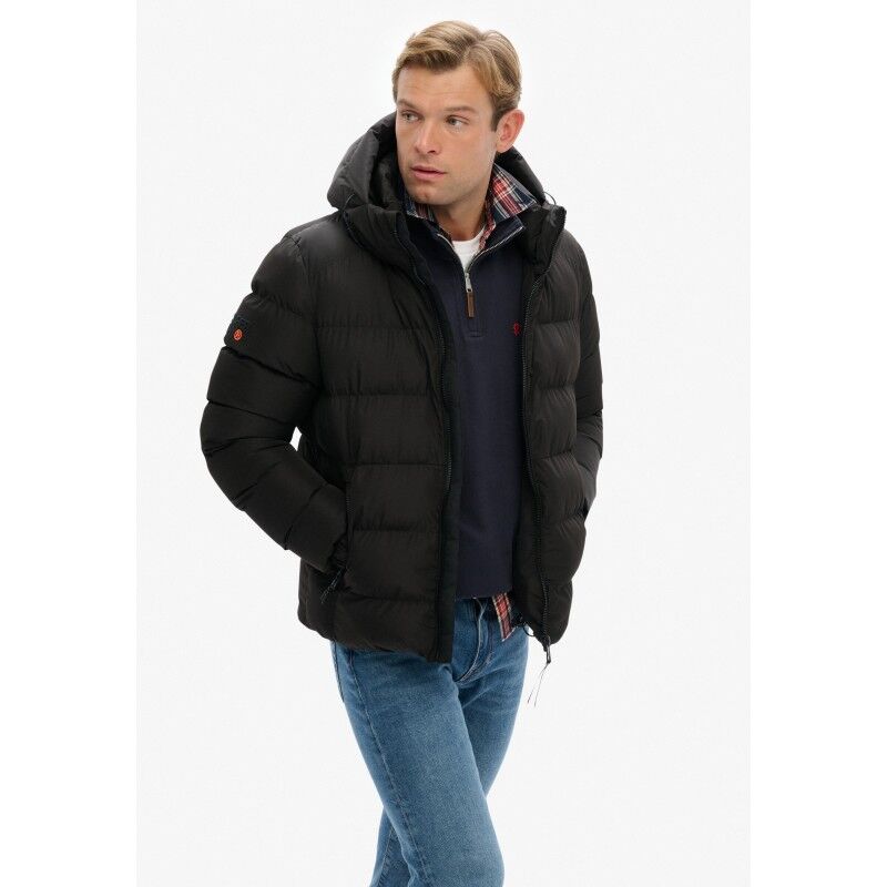 Superdry Hooded Sports Puffer Jacket - Dunjakke - Herrer | Hardloop