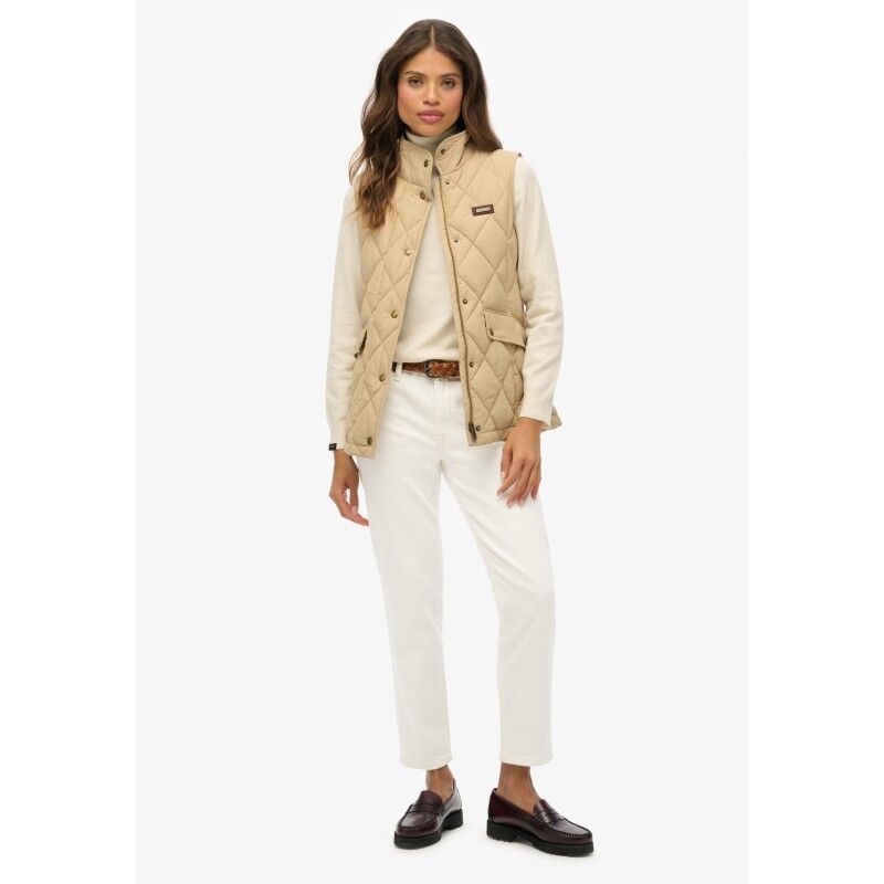 Superdry Cord Trimmed Liner Gilet - Chaleco - Mujer | Hardloop