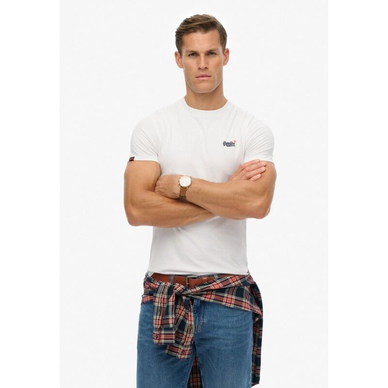Superdry Essential Contrast Emb Tee - T-Shirt - Herren | Hardloop