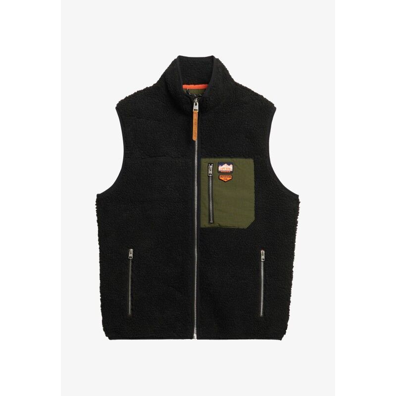 Superdry Vintage Retro Borg Fleece - Chaleco forro polar - Hombre | Hardloop
