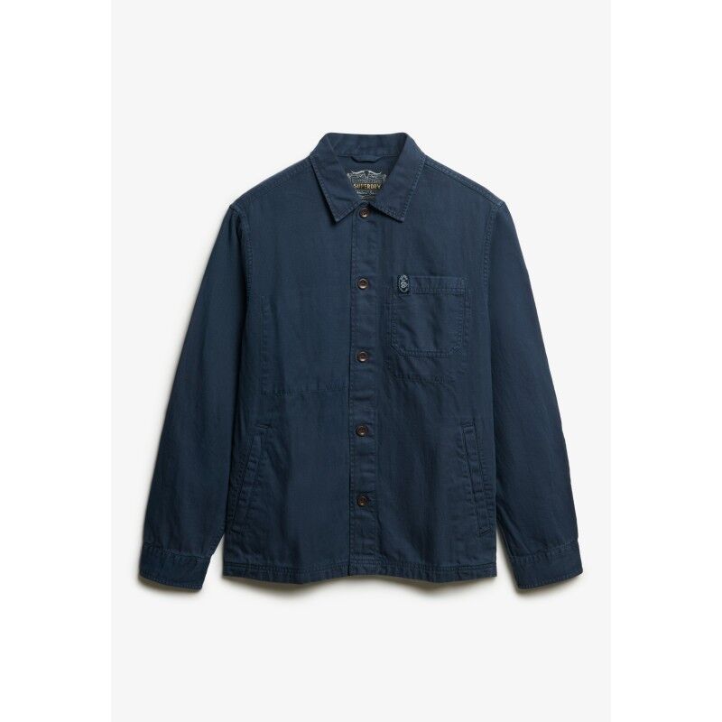 Superdry Merchant Linen-Blend Overshirt - Shirt - Men's | Hardloop