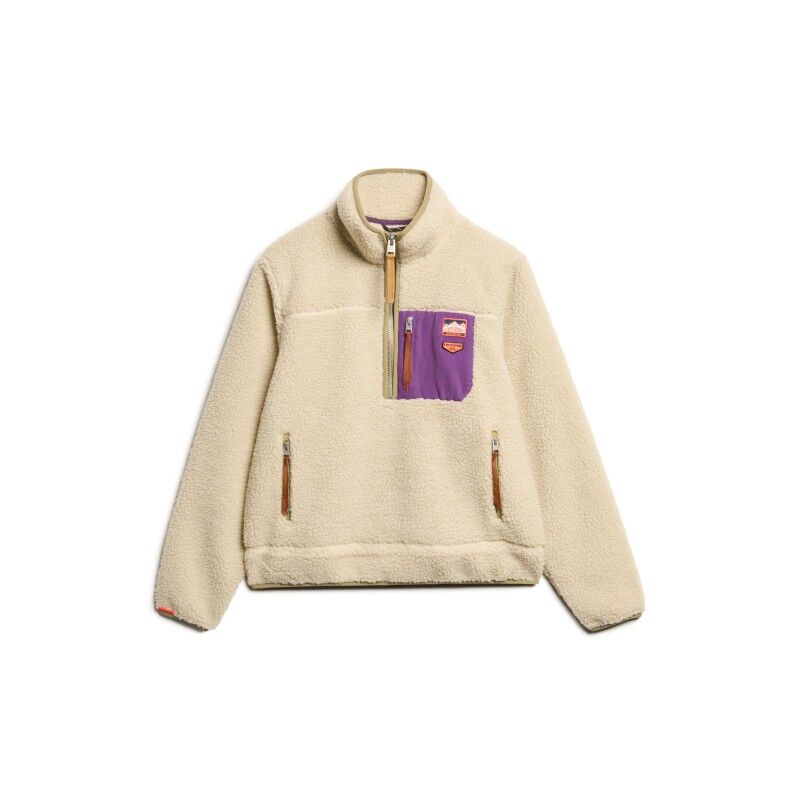 Superdry Vintage Retro Half Zip Fleece - Fleecetakki - Naiset | Hardloop