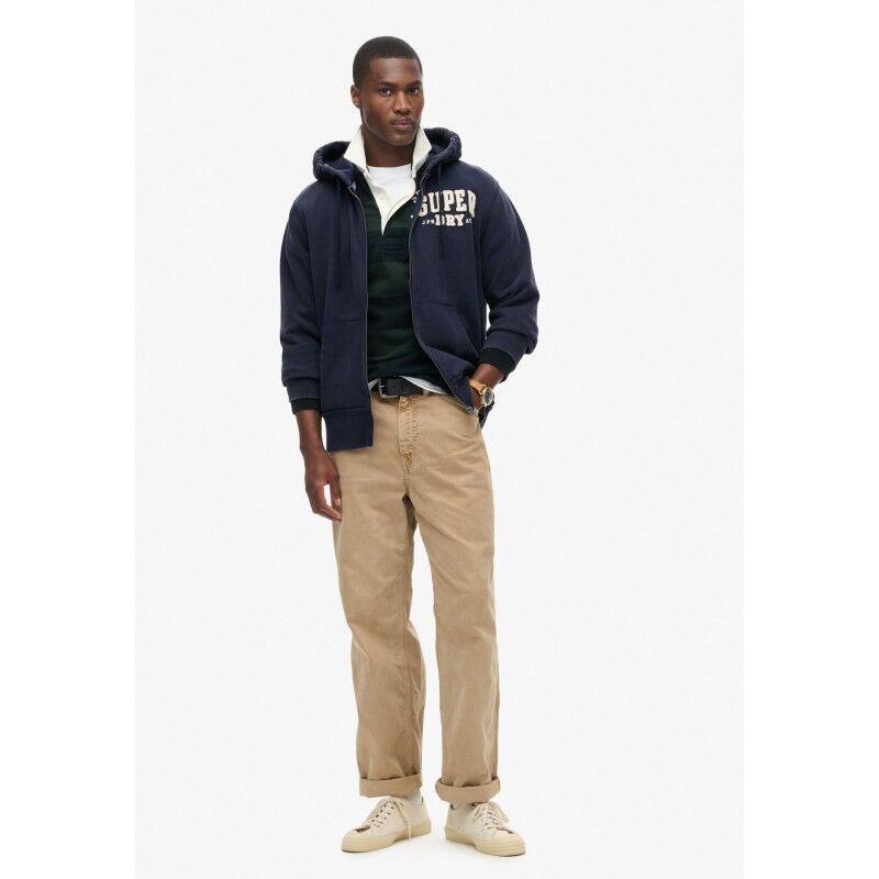 Superdry Vintage Athletic Ziphood - Munkjacka - Herr | Hardloop