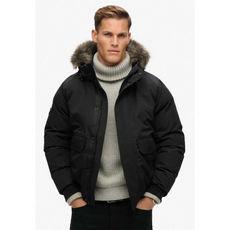 Everest Faux Fur Bomber Jacket - Mantel - Herren