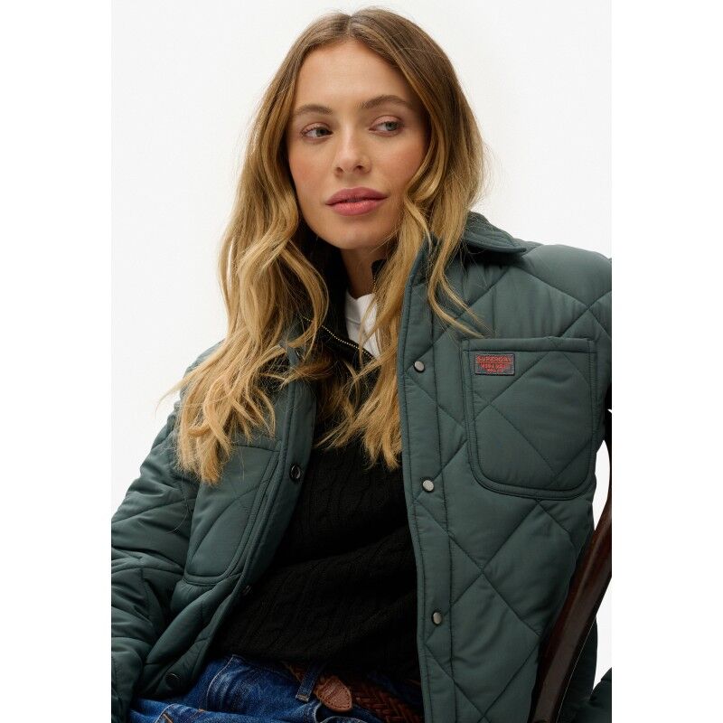 Superdry Quilted Chore Liner Jacket - Jakke - Damer | Hardloop