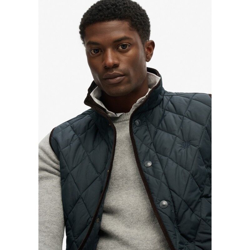 Superdry Quilted Estate Gilet - Vest - Herrer | Hardloop