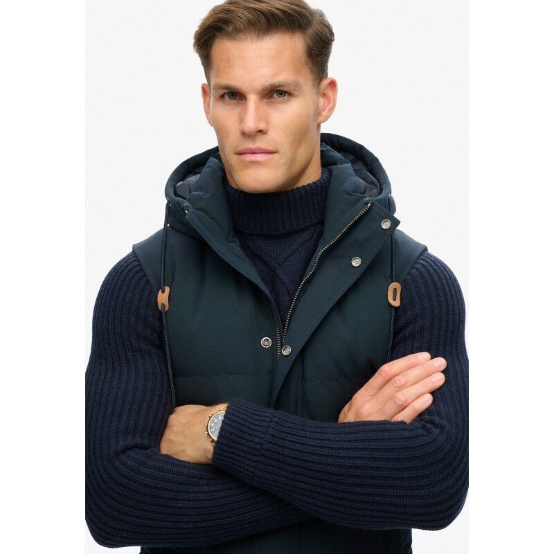 Superdry Everest Hooded Puffer Gilet - Kurtka męski | Hardloop