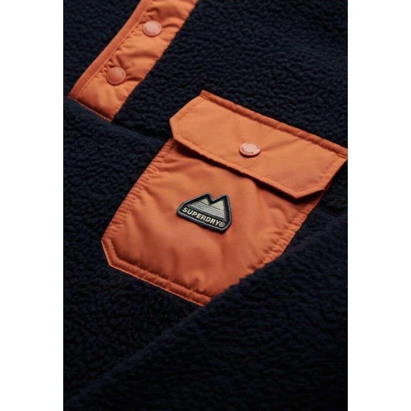 Superdry Fuji Popper Neck Fleece - Polaire homme | Hardloop
