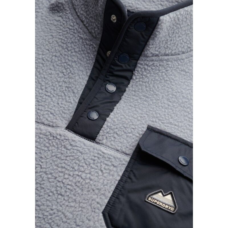 Superdry Fuji Popper Neck Fleece - Fleecetakki - Miehet | Hardloop