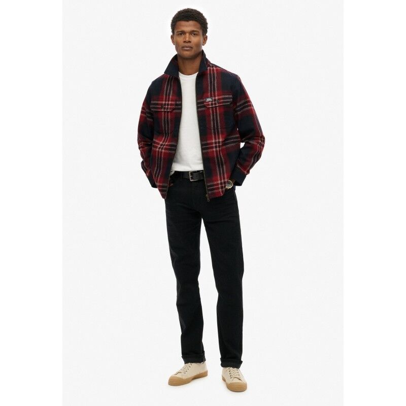 Superdry Wool Miller Zip Overshirt - Veste homme | Hardloop