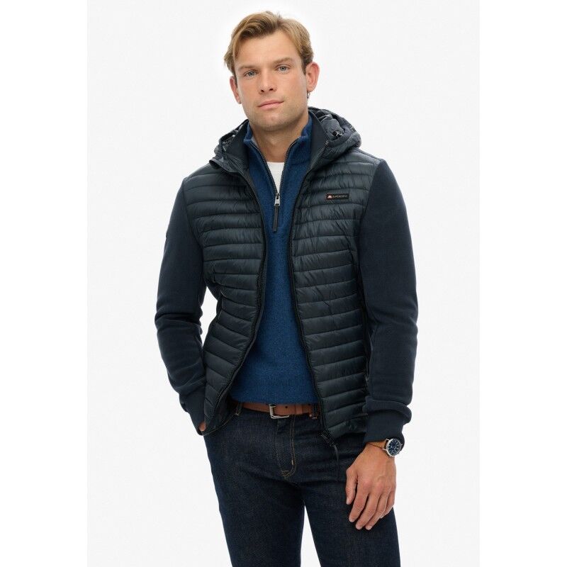 Superdry Hood Storm Fleece Hybrid Jkt - Pánská fleesová mikina | Hardloop