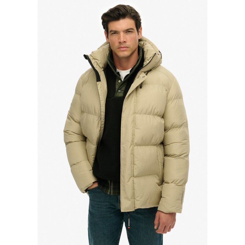 Hooded Mid Length Sports Puffer - Casaco penas homem