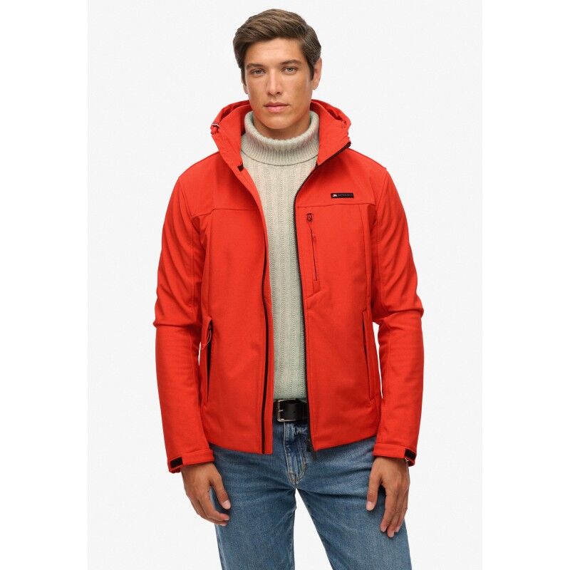 Hooded Soft Shell Trekker Jkt - Sadetakki - Miehet