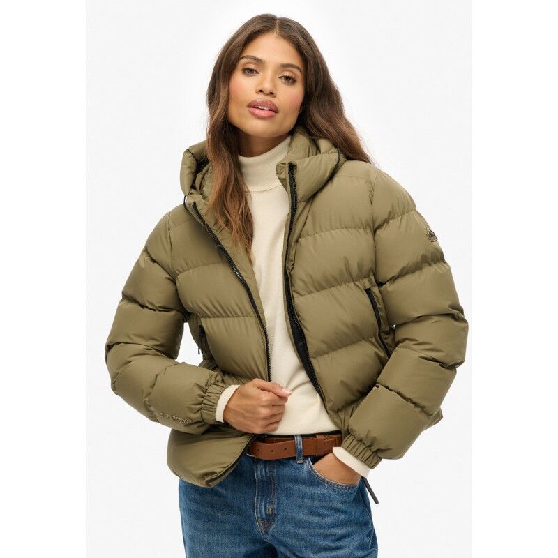 Hooded Sports Puffer Jacket - Syntetjacka - Dam