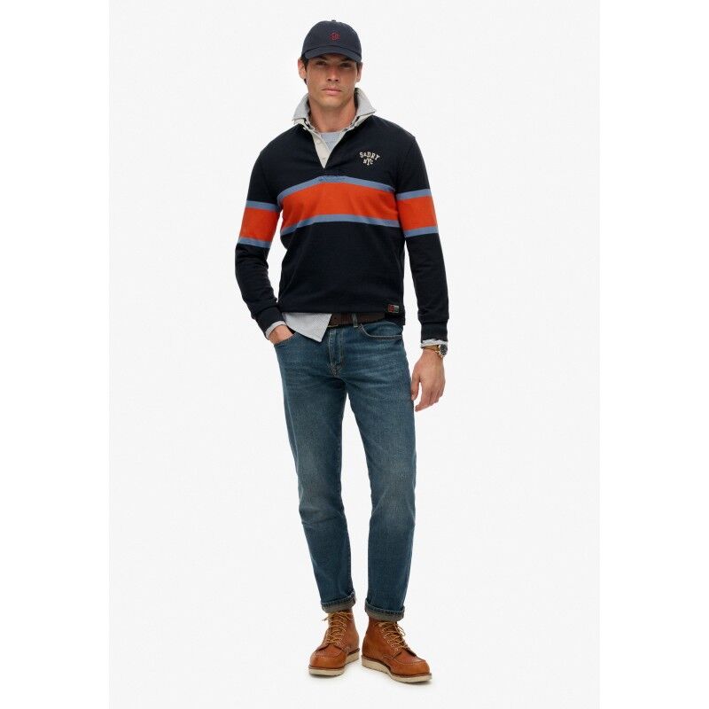 Superdry Vintage Athletic Stripe Rugby - Polo-shirt - Herrer | Hardloop