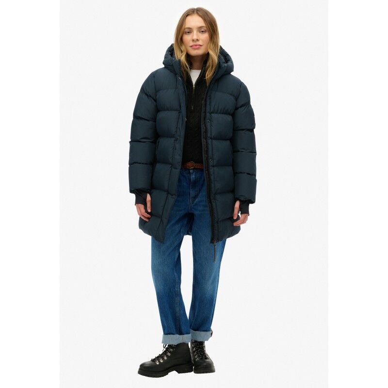 Superdry Hooded Sports Puffer Mid Jkt - Chaqueta de fibra sintética - Mujer | Hardloop
