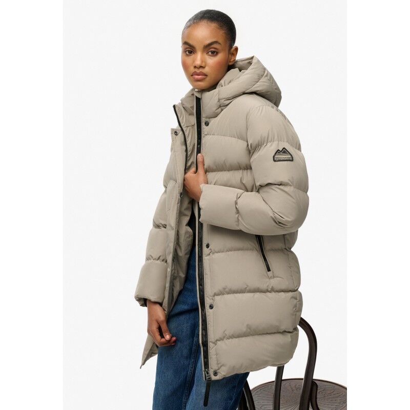 Superdry Hooded Sports Puffer Mid Jkt - Kunstfaserjacke - Damen | Hardloop