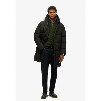 Hooded Sports Puffer Mid Jkt - Tekokuitutakki - Miehet