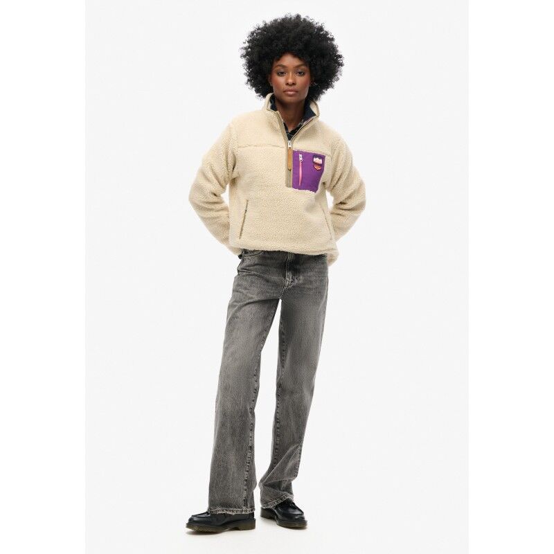 Superdry Vintage Retro Half Zip Fleece - Fleecetakki - Naiset | Hardloop