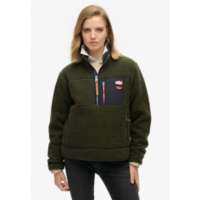 Vintage Retro Half Zip Fleece - Fleece jacket - Women's