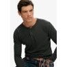 Superdry Waffle Long Sleeve Henley Top - Pánské triko | Hardloop