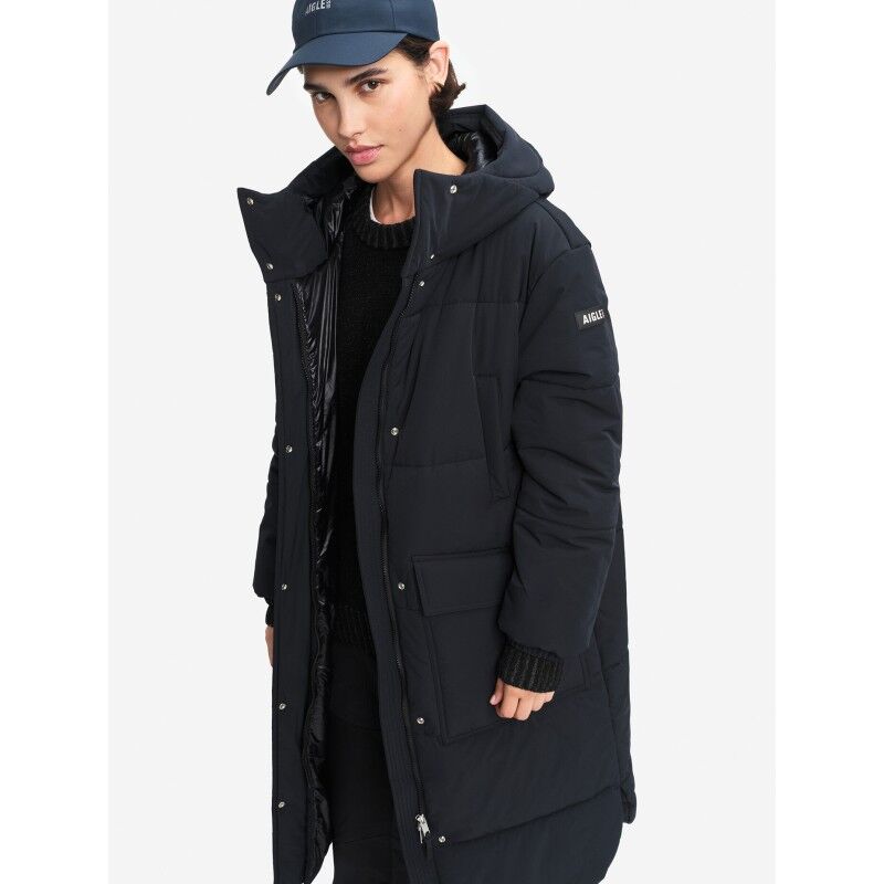 Aigle Waterproof Long Quilted Down - Veste imperméable femme | Hardloop