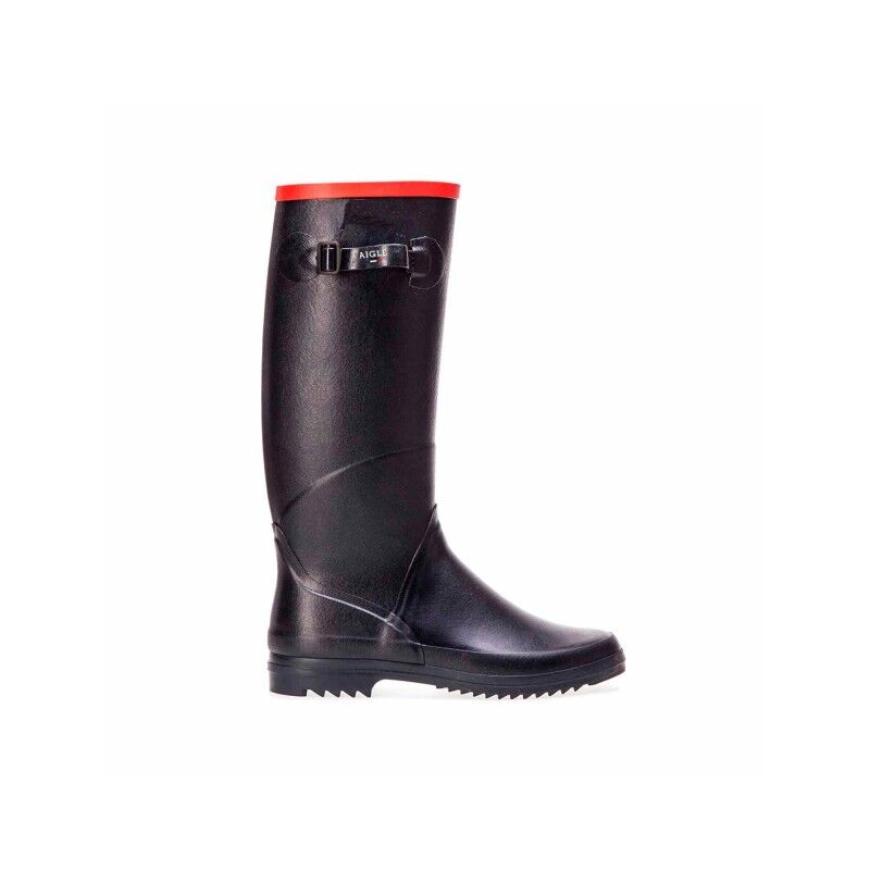 Aigle Aiglentine 2 NL - Botte De Pluie Femme Mollet Haut Made In France - Caoutchouc Souple, Semelle Crantée Antidérapante