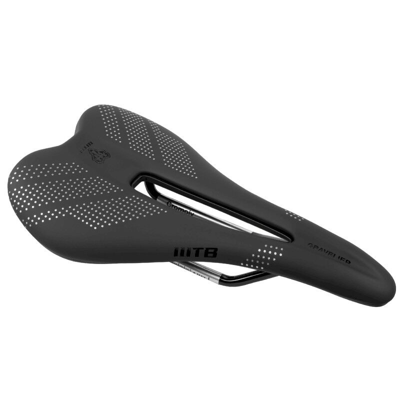 Gravelier Medium Cromoly Black Saddle - Fietszadel