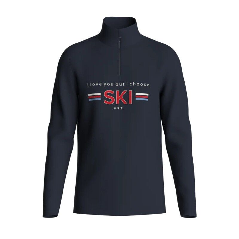 Moore ZipUp - Sweter z wełny Merino® męski