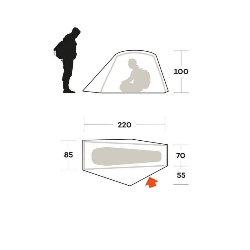Ferrino Tent Hekla 1 - Stan | Hardloop